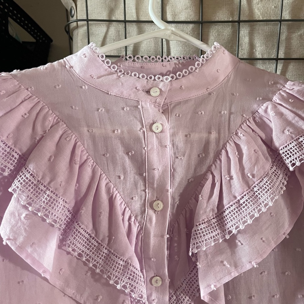 Lilac Button Down